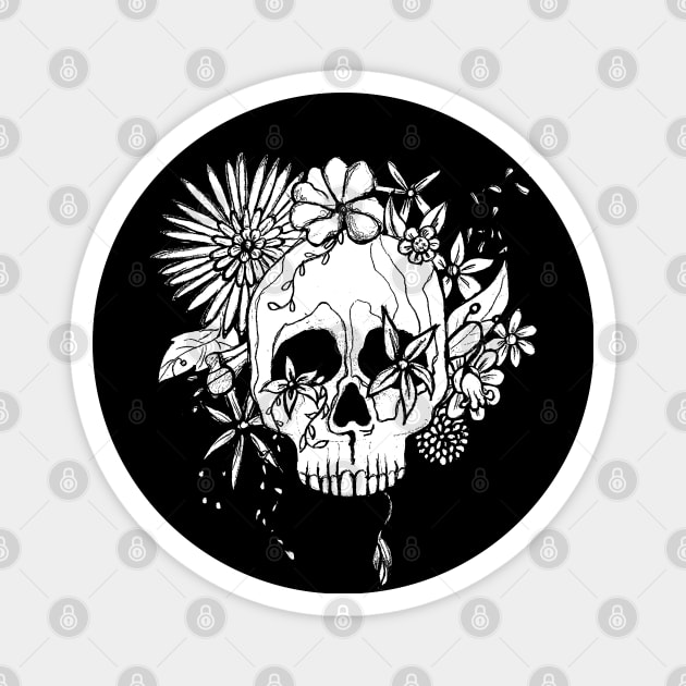 Skull Magnet by MerryDee